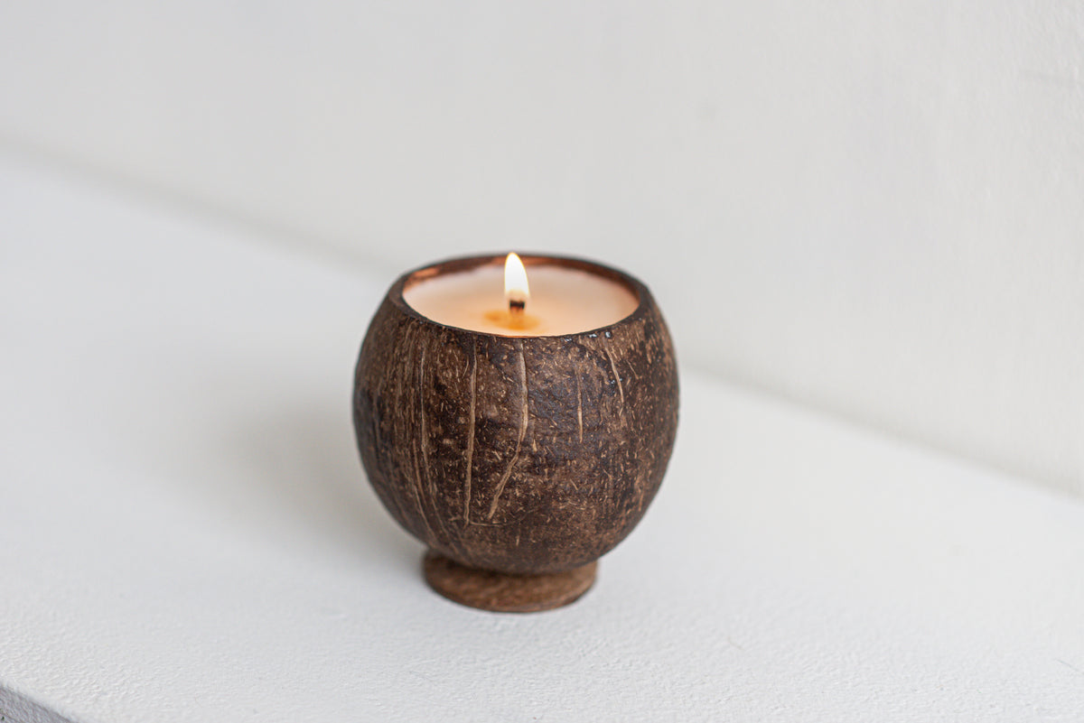 Handmade Coconut Cup Candle  Soy Wax Candle in a Coconut Cup – Backyard  Candles