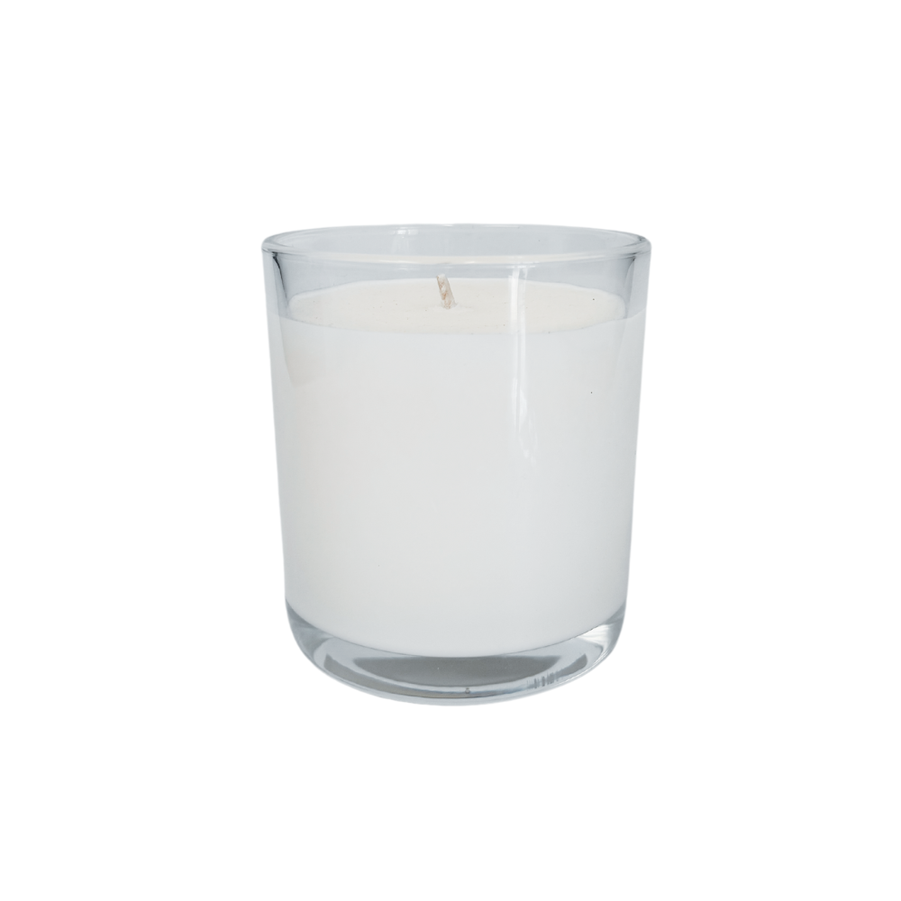 Natural Coconut + Beeswax Scented Candle Midnight Woods outlet (All Caps) White Jar wit