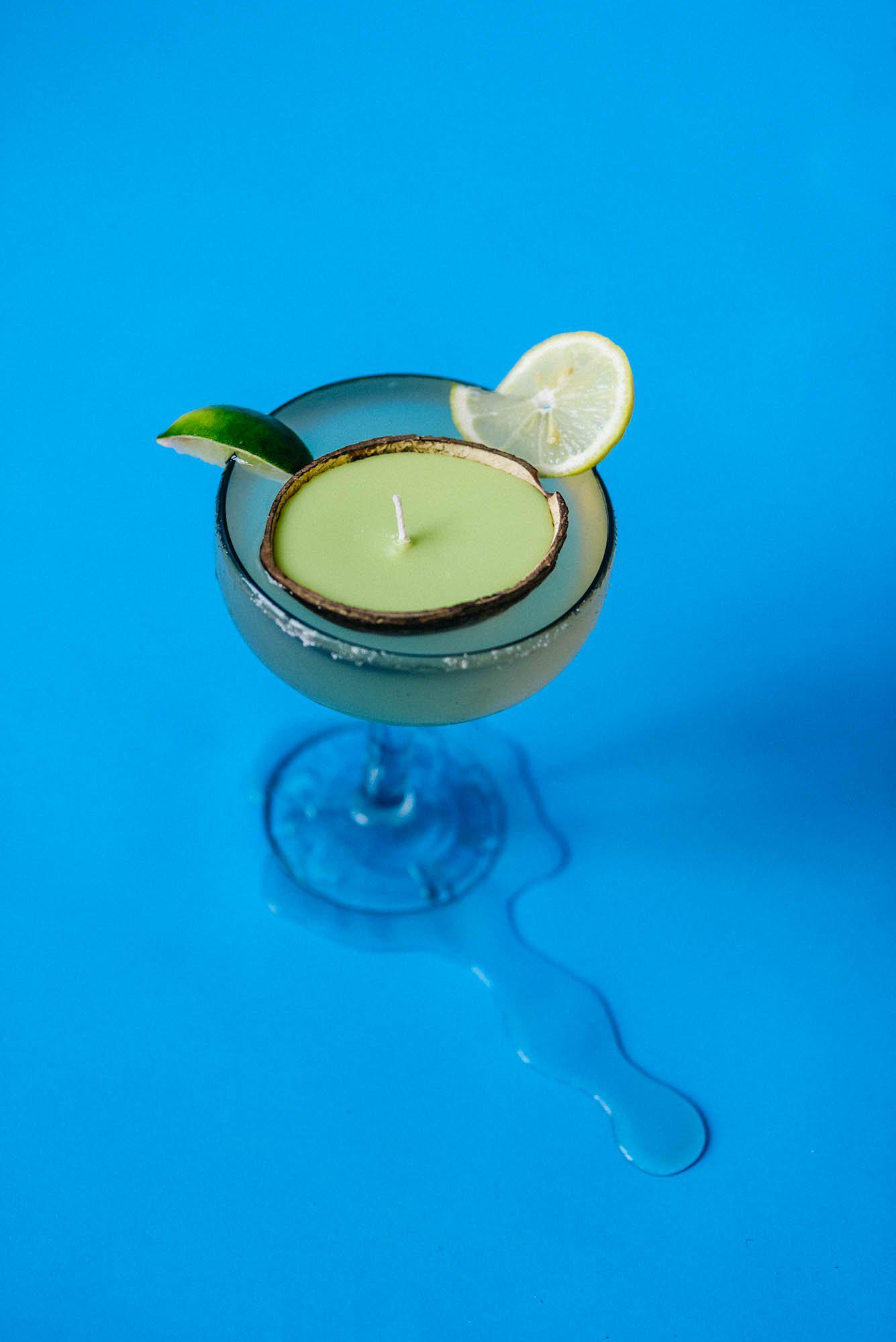 floating margarita scented candle