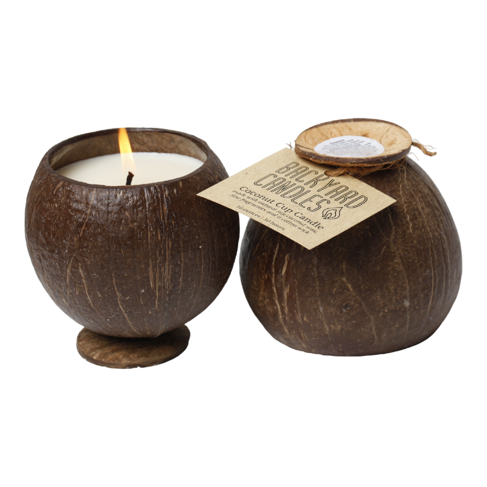 mosquito repellent coconut cup candle