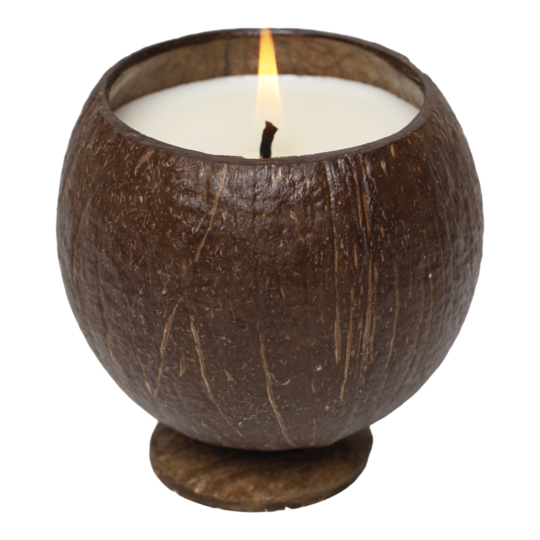 Handmade Coconut Cup Candle | Soy Wax Candle in a Coconut Cup ...