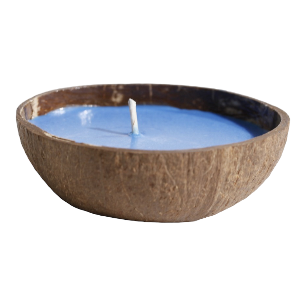 floating coconut candle by backyard candles