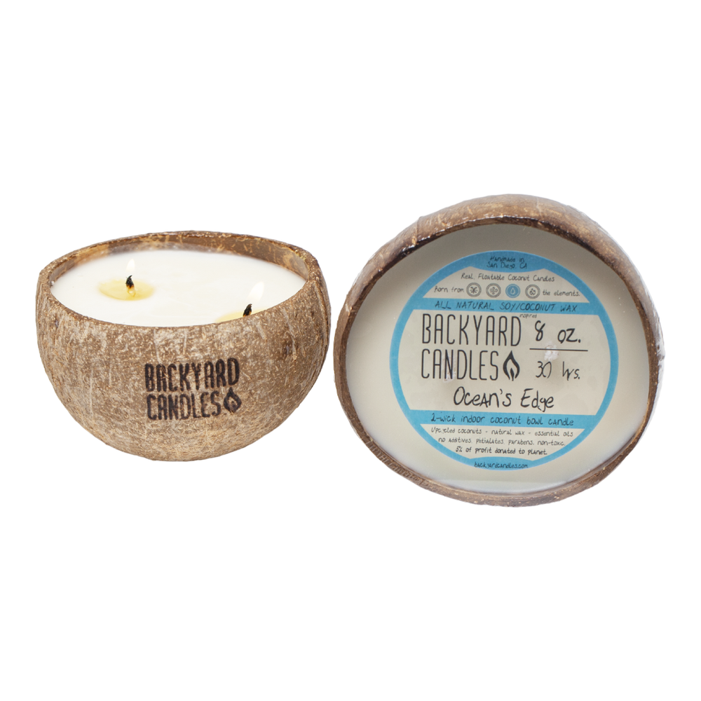 8oz coconut bowl candle