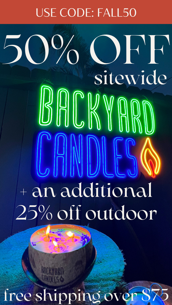 Backyard Candles