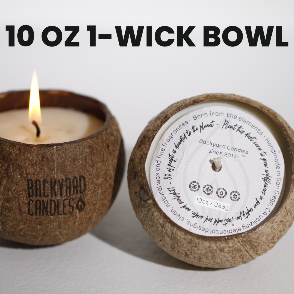 OVERSTOCK 10oz Coconut Bowl Candle