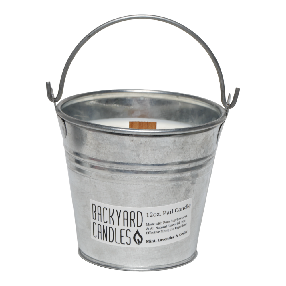 12oz backyard candle outdoor pail