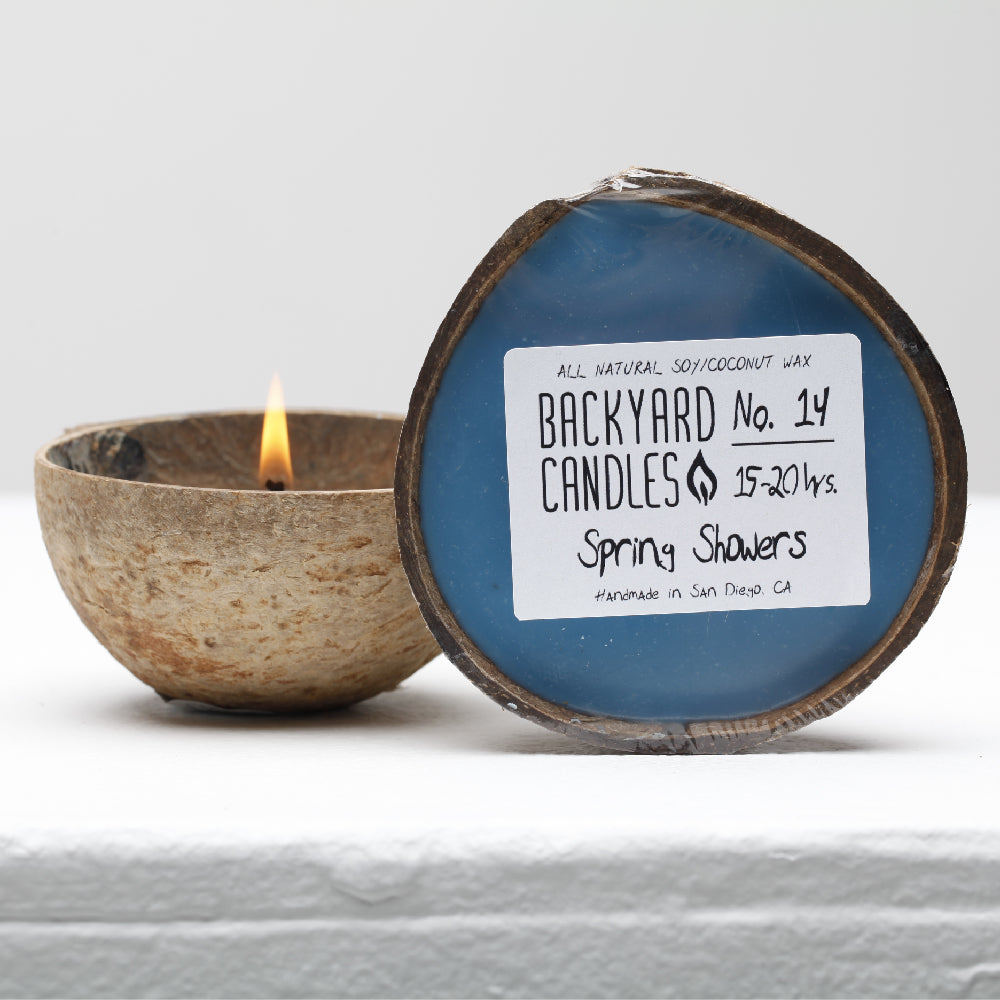 spring showers candle
