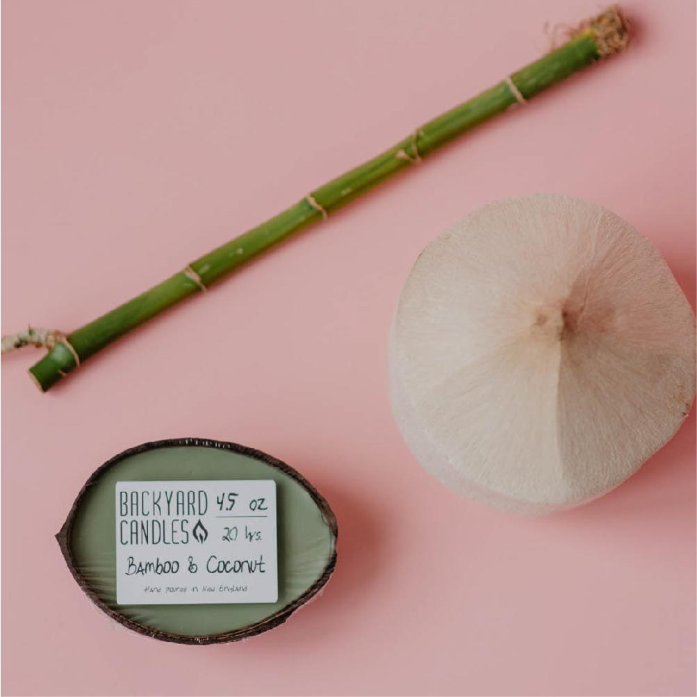 bamboo and coconut candle