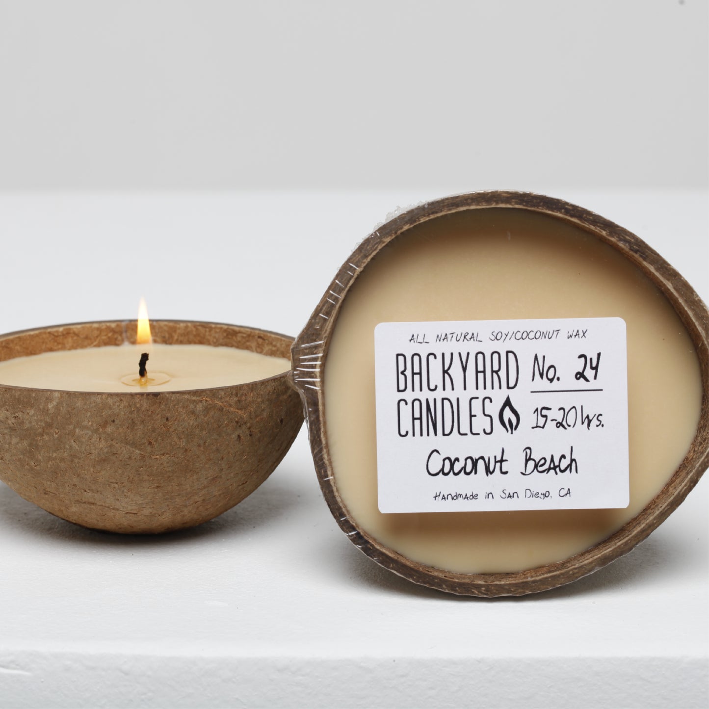 coconut beach candle