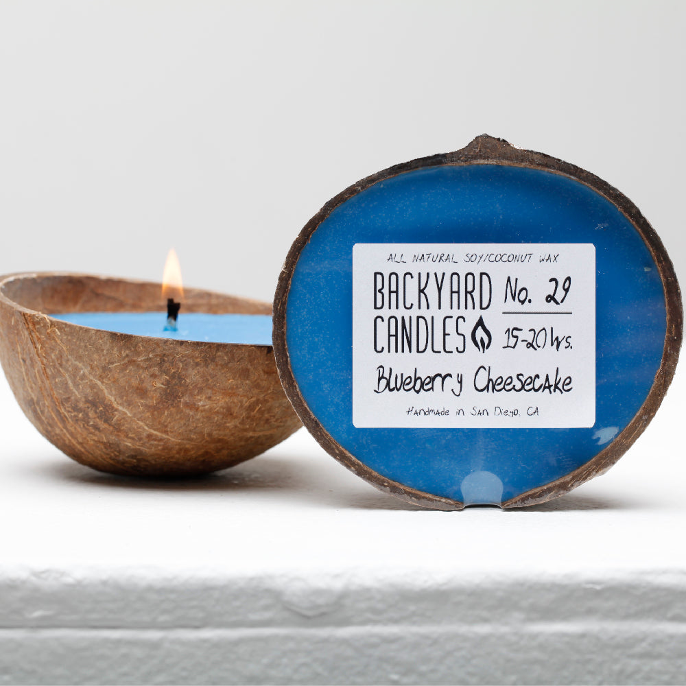 blueberry cheesecake coconut candle