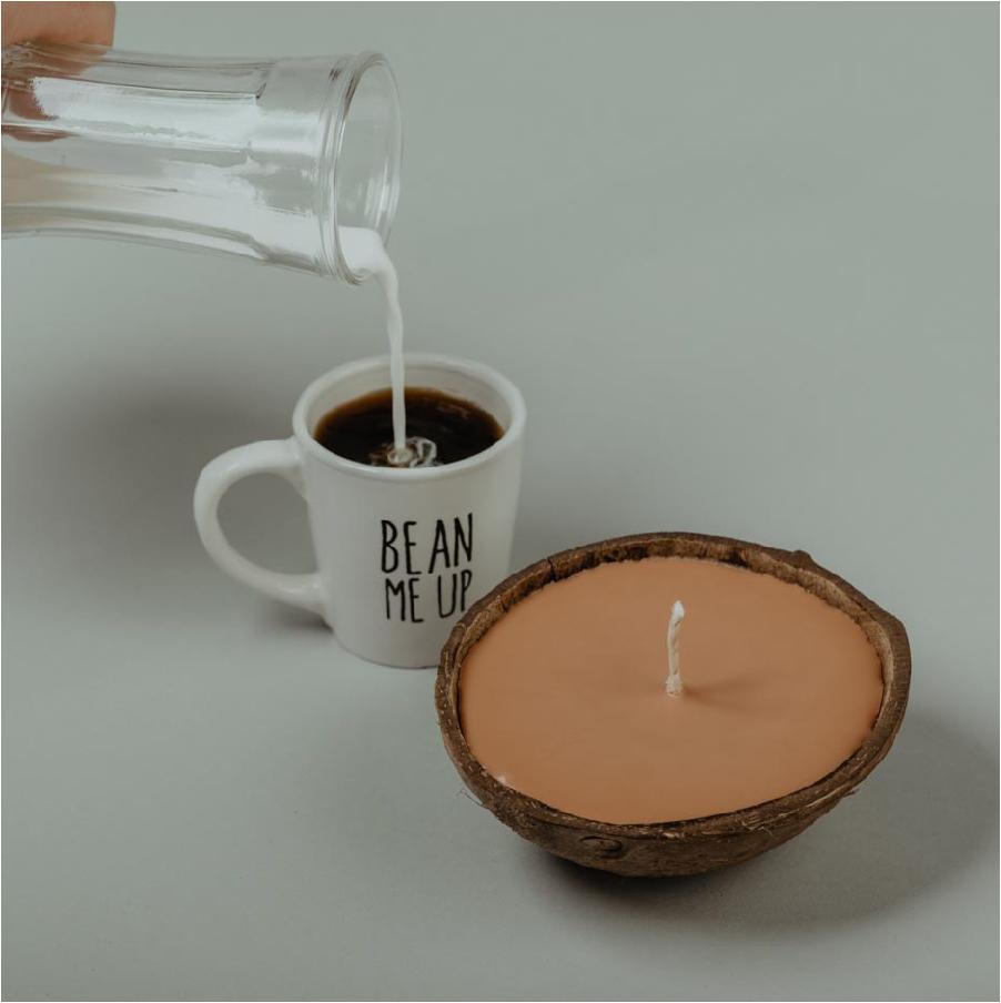 coffee and cream soy candle