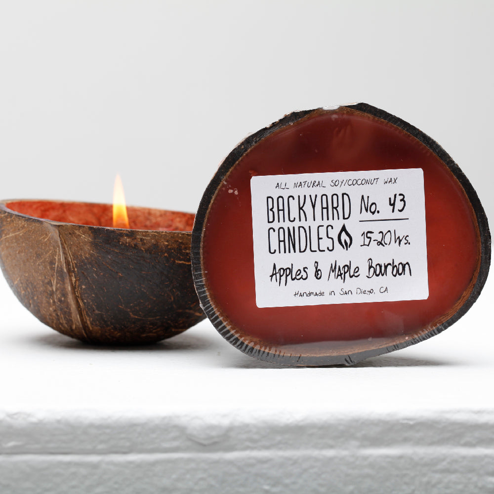 apples and maple bourbon coconut candle