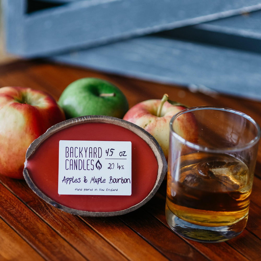 apples and bourbon candle scent