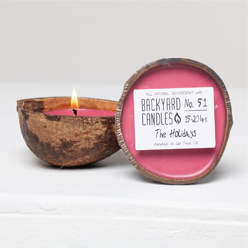 the holidays coconut candle