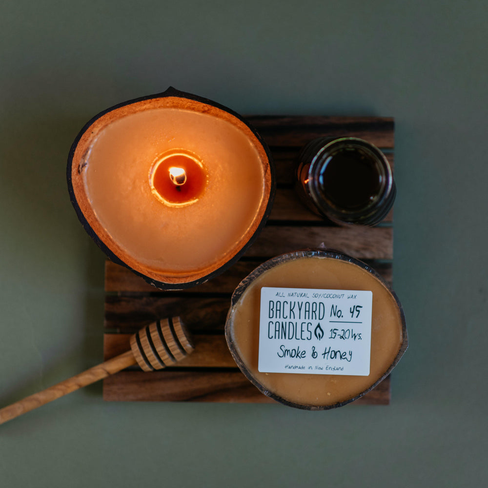 
                      
                        honey and smoke candle scent
                      
                    