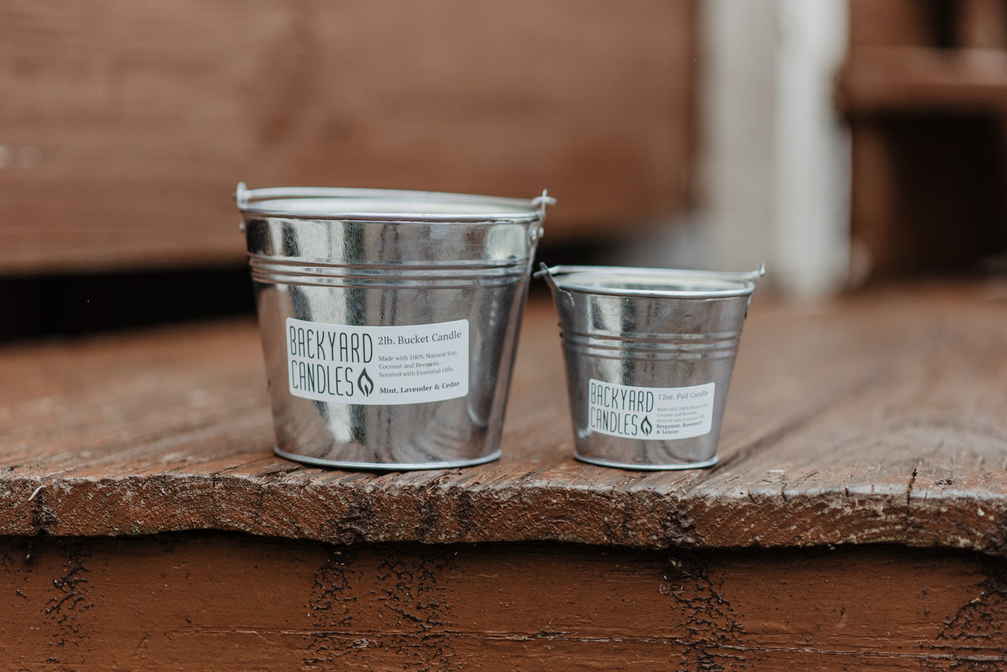 12oz Galvanized Pail Candle | Outdoor Candles | Bug Candles
