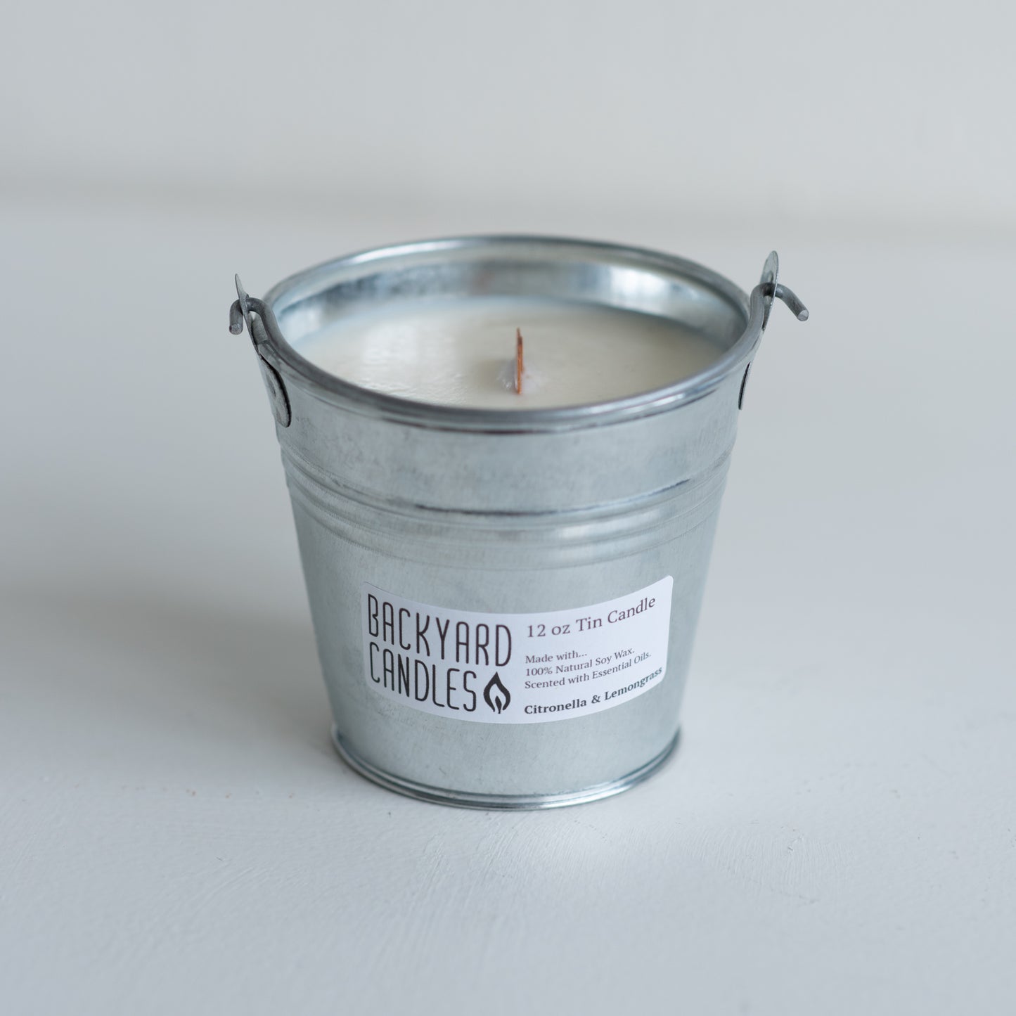 outdoor pail candle